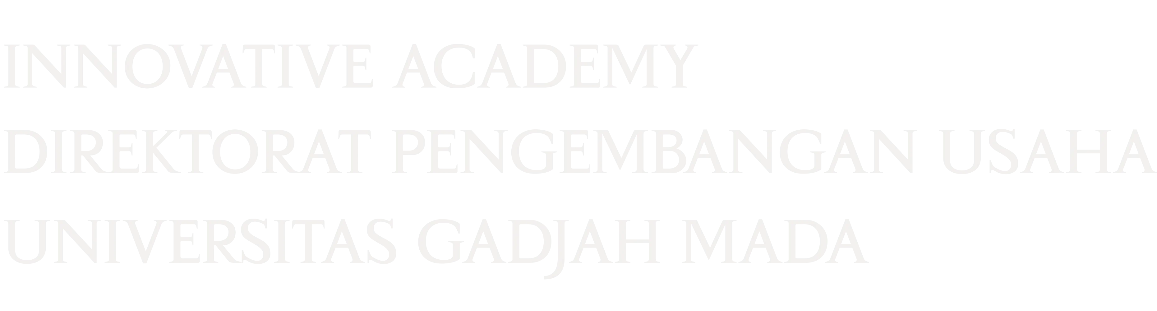 Innovative Academy Direktorat Pengembangan Usaha Universitas Gadjah Mada